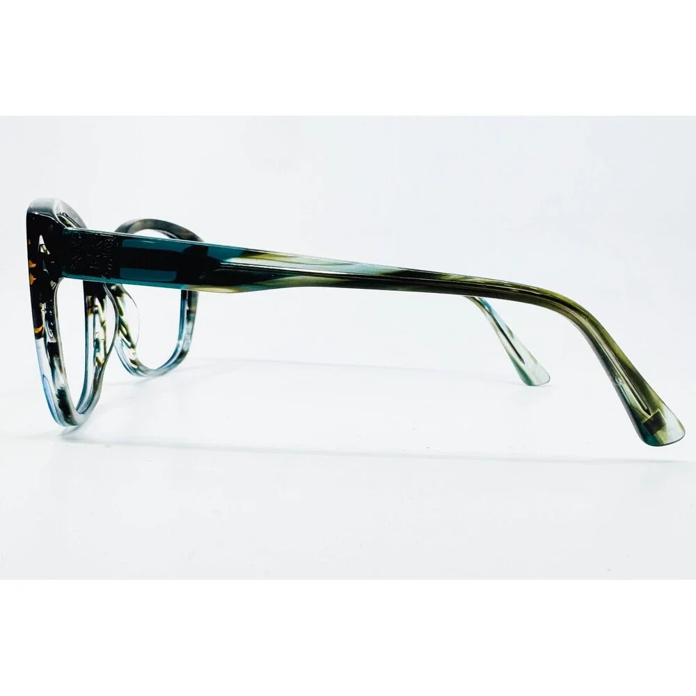 Anne Klein Eyeglasses Womens Teal Animal AK7071 (320) 54-16-135 54mm